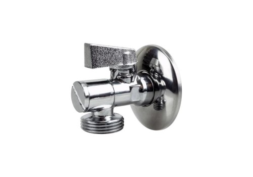 6737202 ZAWÓR KULOWY KĄTOWY 1/2"X3/4" Z FILTREM Z METALOWYM POKRĘTŁEM TYCNER