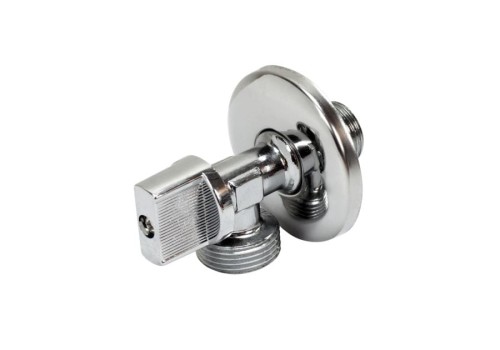 Zawór Kulowy Kątowy 1/2"X3/4" Z Metalowym Pokrętłem Tycner