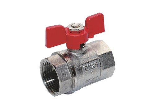 Zawór Kulowy Wodny 1", W-W Z Motylkiem Tycner