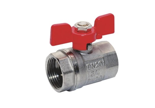 6737176 ZAWÓR KULOWY WODNY 3/4", W-W Z MOTYLKIEM TYCNER