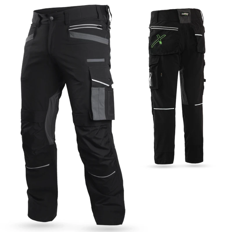 Spodnie Robocze Do Pasa Stretch Line Czarne XL-56 Powermax S-79269