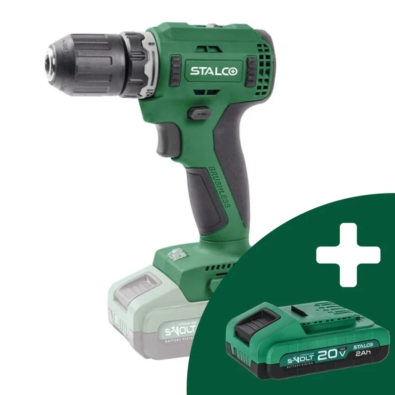 Wiertarko-Wkrętarka Akumulatorowa Stalco DS20-55Bl + Akumulator za 1 zl.webp