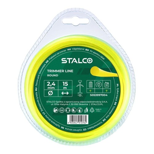 Żyłka tnąca okrągła Round 2,4mm x 90m STALCO S053997014