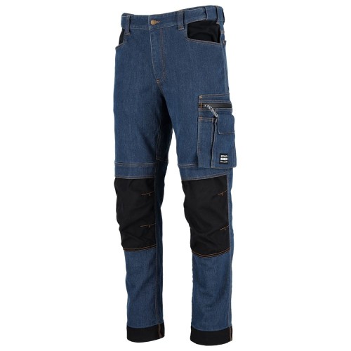 Spodnie robocze jeansowe JEAN granatowy 3XL STALCO PERFECT S090178208