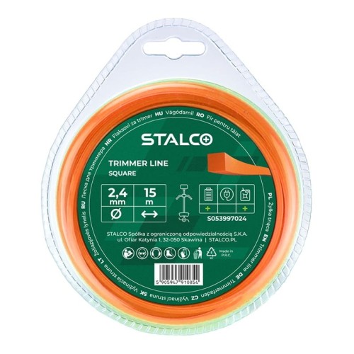 Żyłka tnąca kwadratowa Square 3,0mm x 56m STALCO S053997036