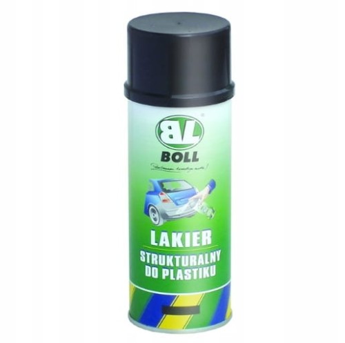 Lakier strukturalny do plastiku BOLL czarny spray 400 ml