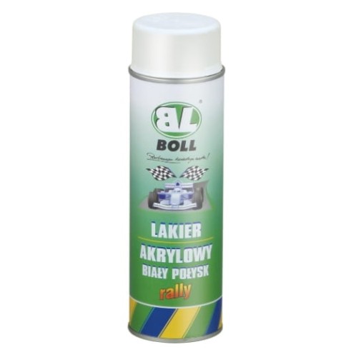 Lakier akrylowy biały połysk BOLL spray 500 ml