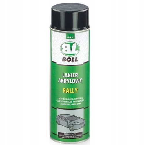 Lakier akrylowy czarny połysk BOLL spray 500 ml