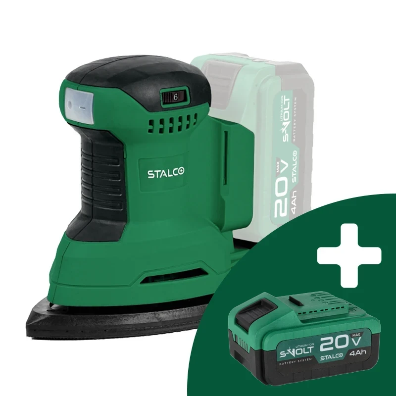Szlifierka Oscylacyjna Typu Delta Akumulatorowa Stalco DSS20-140.webp
