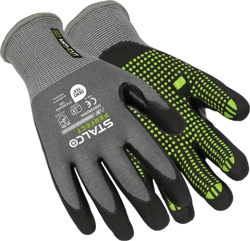 Rękawice antyprzecięciowe NITRILE FLEX DOTS CUT 6” STALCO PERFECT S093230301