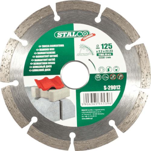 Tarcza Diamentowa Segmentowa 230 mm Sucho Diam. Stalco Premium S-29023