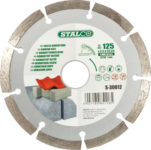 Tarcza Diamentowa Segmentowa 230 mm Sucho Stalco S-30023