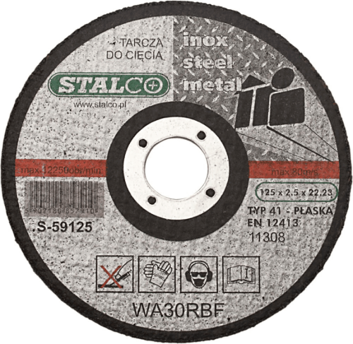 Tarcza Do Cięcia Metalu Płaska 125 mm X1,5 Stalco Premium S-59225