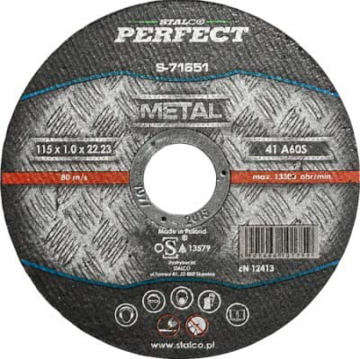 Tarcza Do Cięcia Metalu - Wypukła 230X3,2 Stalco Perfect S-71681