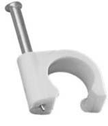 Uchwyt Z Gwoździem Do Przewodów Okrągłych Flop-010 100szt