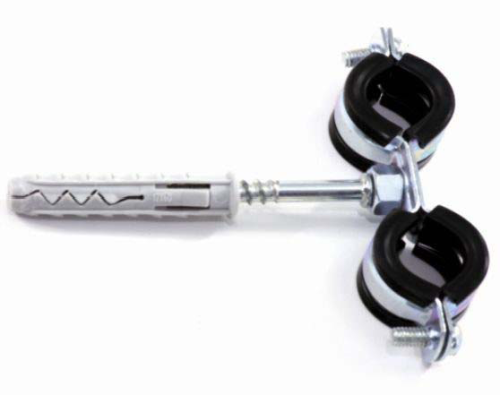 Uchwyt Podwójny Do Rur Z Gumą Urpg-1/2