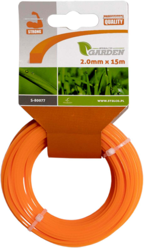 Akcesorium do Podkaszarek - Żyłka Kwadratowa 1,3mm x 15m Stalco Garden S-80070